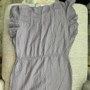 JCrew purple linen dress